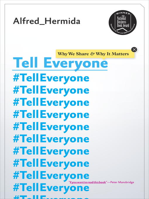 Title details for Tell Everyone by Alfred Hermida - Wait list